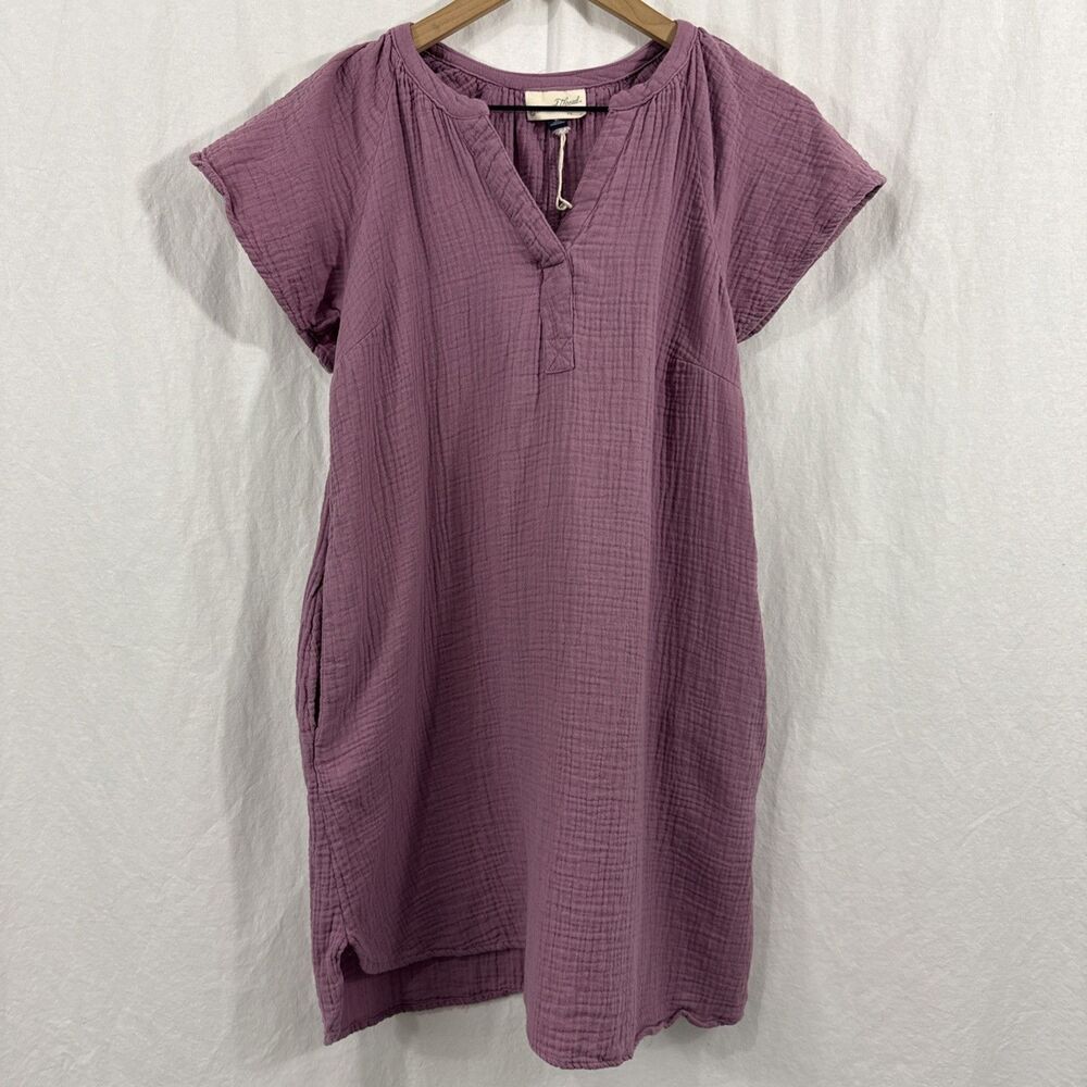 Universal Thread Pink Gauze Cotton Flutter Sleeve Dress Women’s Sz XS